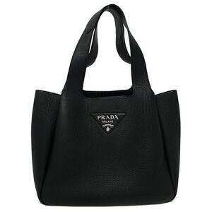 Prada Vitello Daino Leather Dynamique Tote black